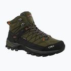 Herren-Trekking-Schuhe CMP Rigel Mid Wp olive/flame