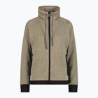 Hoodie Sweatshirt Damen CMP 35H1646 Jacquard Knitted vaniglia