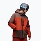 Herren-Skijacke Oakley Canopy Pro Insulated dark umber/flame red