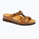 Damen-Pantoletten Scholl New Bogota Wedge Med cognac/multi