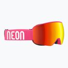 Skibrille Neon Beam pink/mirror red