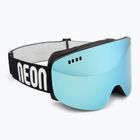 Skibrille Neon Light black/white/mirror steel