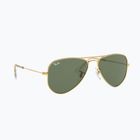 Kinder-Sonnenbrille Ray-Ban Aviator arista gold/dark green