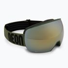 Skibrille Neon Beam army green/mirror bronze