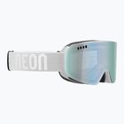 Skibrille Neon Light white/white/mirror steel
