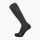 Damen-Skisocken UYN Ski One Pure Snow black/pink