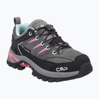 Kinder-Trekkingschuhe CMP Rigel 2.0 Low Waterproof grey/acquarius/pink fluo