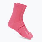 Damensocken Castelli Espresso 12 W Rosa giro
