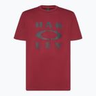 Herren Oakley Bark Ellipse Tee Eisen rot