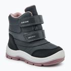 Schuhe Kinder Geox Flantil ABX anthracite/dark pink