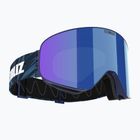 Skibrille Bliz Flow matte blue/brown blue