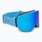 Skibrille Bliz Flow matte blue/brown/blue multi
