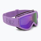 Skibrille Kinder Bliz Pixie Jr matte purple/brown/purple multi