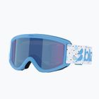 Skibrille Kinder Bliz Pixie Jr matte blue/brown/blue multi