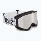 Kinderskibrille Bliz Liner Jr matte black/brown/silver mirror