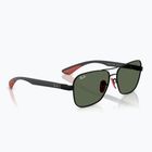 Sonnenbrille Ray-Ban Rb8336M Scuderia matt black/dark green