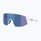 Sonnenbrille Bliz Breeze matte white/smoke blue multi/pink