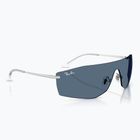Sonnenbrille Ray-Ban Alix Bio-Based silver/dark blue