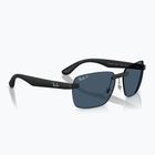 Sonnenbrille Ray-Ban RB4470 Polarized+ Lenses matt sand black/blue polarized