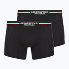 Boxershorts Aeronautica Militare AM1UBX002 Trunk 2er-Pack black