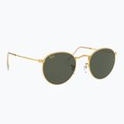 Sonnenbrille Ray-Ban Round Metal gold/green g-15