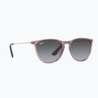 Kinder-Sonnenbrille Ray-Ban Erika transparent violet/grey gradient