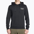 Herren Hoodie Sweatshirt EA7 Emporio Armani Train Logo Series Hoodie Extended Logo Coft night blue/white logo