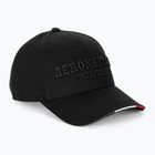 Herren Aeronautica Militare Basic mit Metall-Adler Jet schwarz Baseballkappe