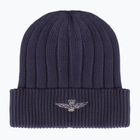 Aeronautica Militare Cotton Eagle Stickerei Wintermütze blau navy