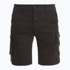 Herren Aeronautica Militare Tasconato schwarz gewaschene Shorts