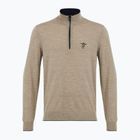 Pullover Herren Aeronautica Militare 1/2 Zip sand melange