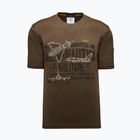 Herren T-Shirt Aeronautica Militare TS2535UJ00641 chestnut brown
