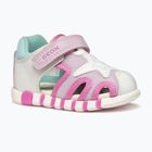 Sandalen Kinder Geox Iupidoo white/fuchsia