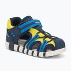 Sandalen Kinder Geox Iupidoo navy/fluo yellow