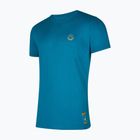 La Sportiva Climbing on the Moon Herren T-Shirt turchese/giallo