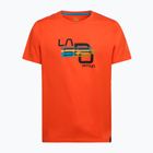 La Sportiva Stripe Cube Herren-T-Shirt Kirschtomate