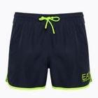 Badeshorts Herren EA7 Emporio Armani Water Sports Core Piping blu navy/fluo lime