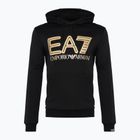 Herren Hoodie Sweatshirt EA7 Emporio Armani Train Logo Series Oversize Logo Hoodie Coft black