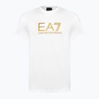 Shirt Herren EA7 Emporio Armani Train Gold Label Tee Pima Big Logo white