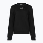 Damen Hoodie Sweatshirt EA7 Emporio Armani Train Logo Series T-Top Essential black