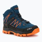 CMP Rigel Mid blueteel / flame Kinder-Trekkingstiefel