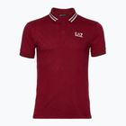 Herren EA7 Emporio Armani Golf Pro Polo Check syrah Hemd