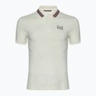 Herren EA7 Emporio Armani Golf Pro Polo Check silberne Birke T-shirt