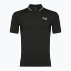 Herren EA7 Emporio Armani Golf Pro Polo schwarzes Shirt