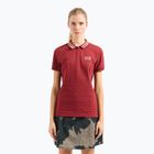 Damen EA7 Emporio Armani Golf Pro Polo Damier syrah Shirt