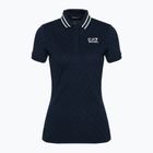 Damen EA7 Emporio Armani Golf Pro Polo Damier armani blau T-shirt