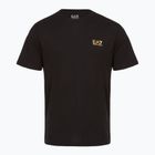 Herren EA7 Emporio Armani Pima Baumwolle Core Identity T-Shirt schwarz