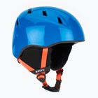 Kinder-Skihelm Briko Makalu Jr shiny lochmara blue/pomegranate red