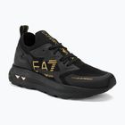 Schuhe EA7 Emporio Armani Black & White Altura Knit triple black/gold