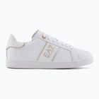 EA7 Emporio Armani Klassische Logo voll wht/Gold Detail Schuhe